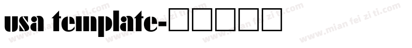usa template字体转换